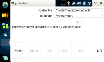 Screenshot of PromptRec